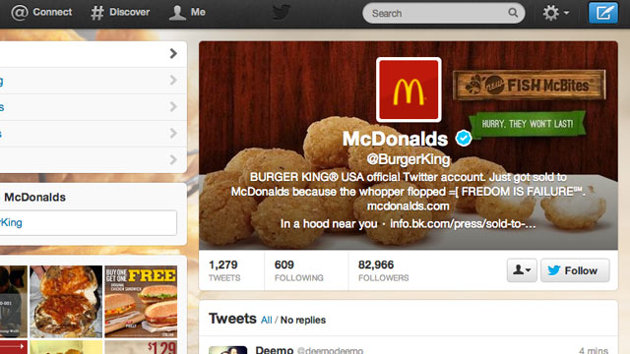 Burger King Twitter hack