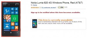 Nokia Lumia 920 - Amazon