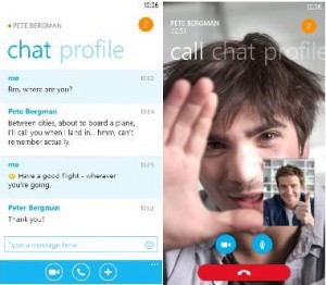 Skype para Windows Phone 8 - Chat