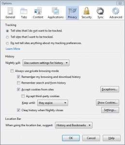 Firefox - Do Not Track
