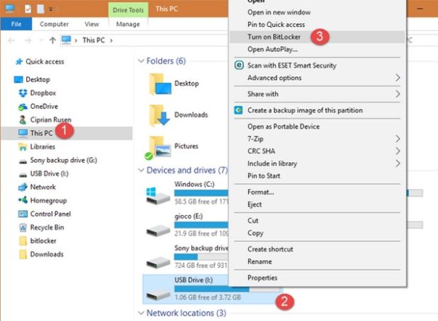 proteger memoria usb contrasena