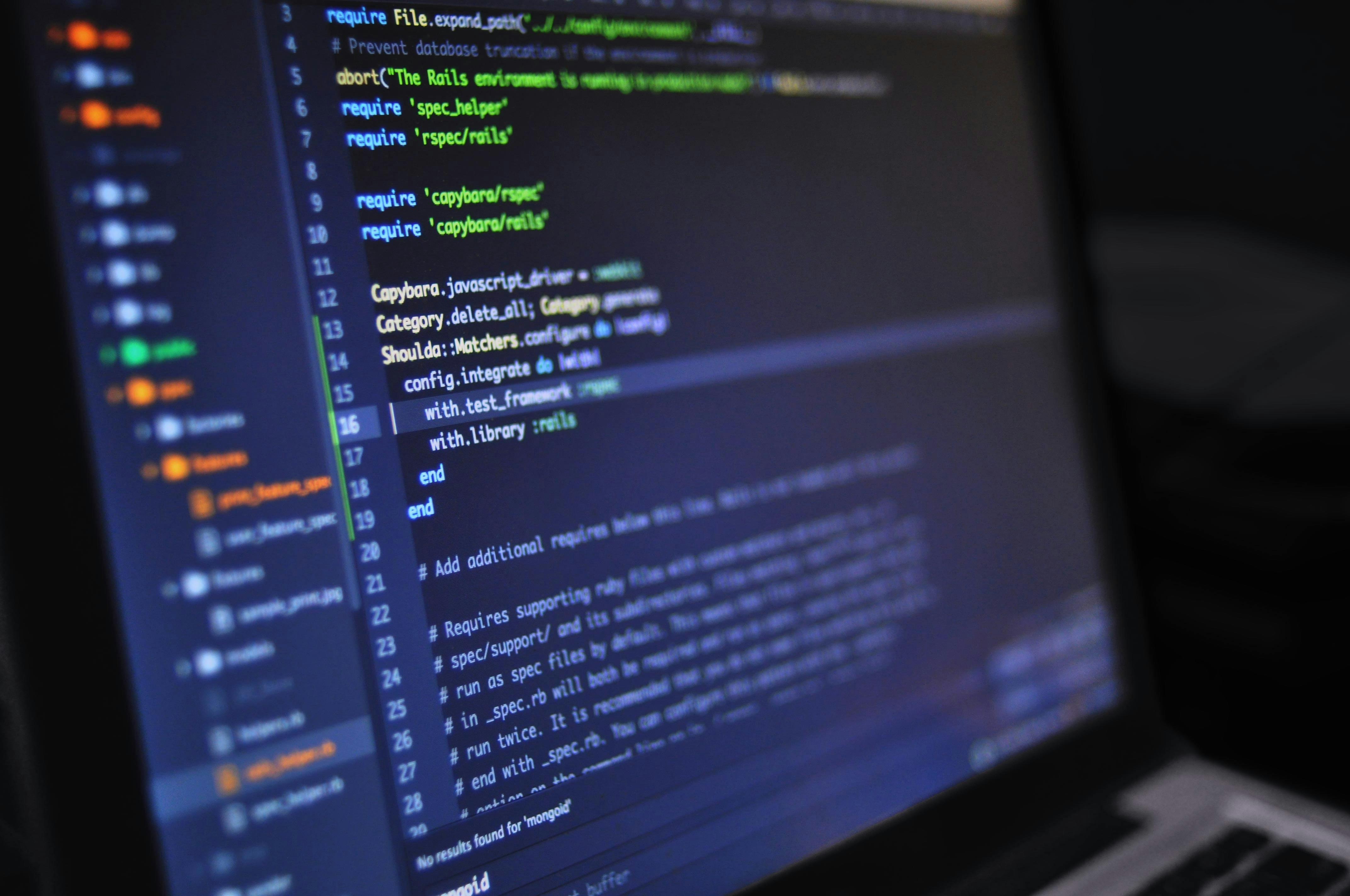 Código fuente de ejemplo en diferentes lenguajes de programación